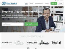 Tablet Screenshot of direct-invoice.com